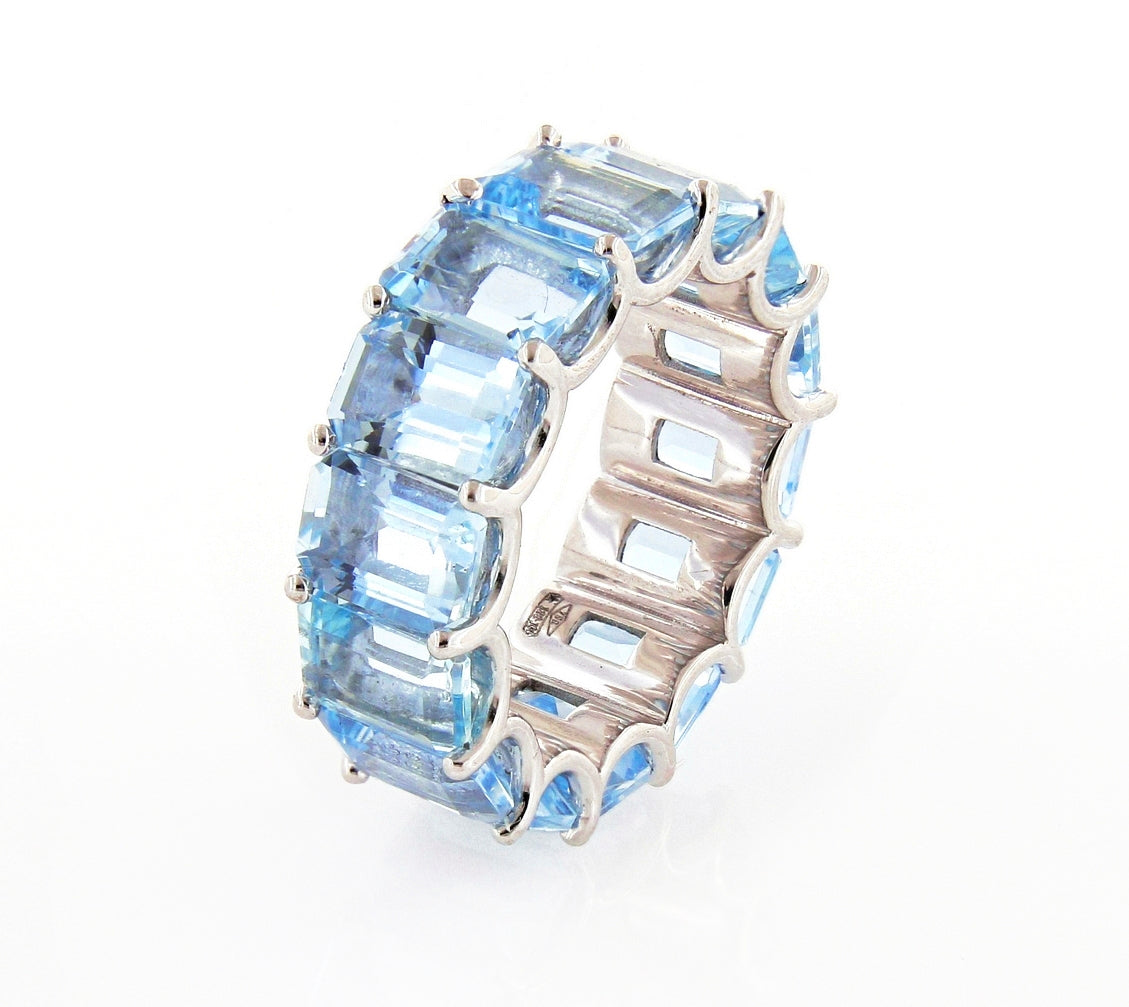 Dipinto White Gold Ring w/ Aquamarine