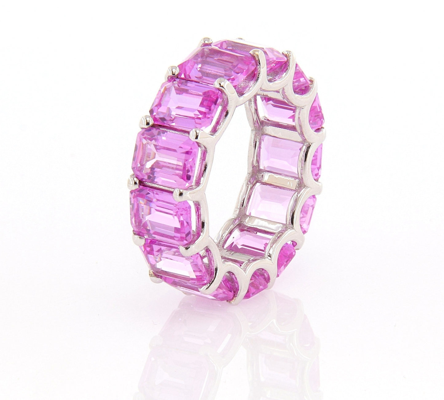 Dipinto White Gold Ring w/ Pink Sapphire