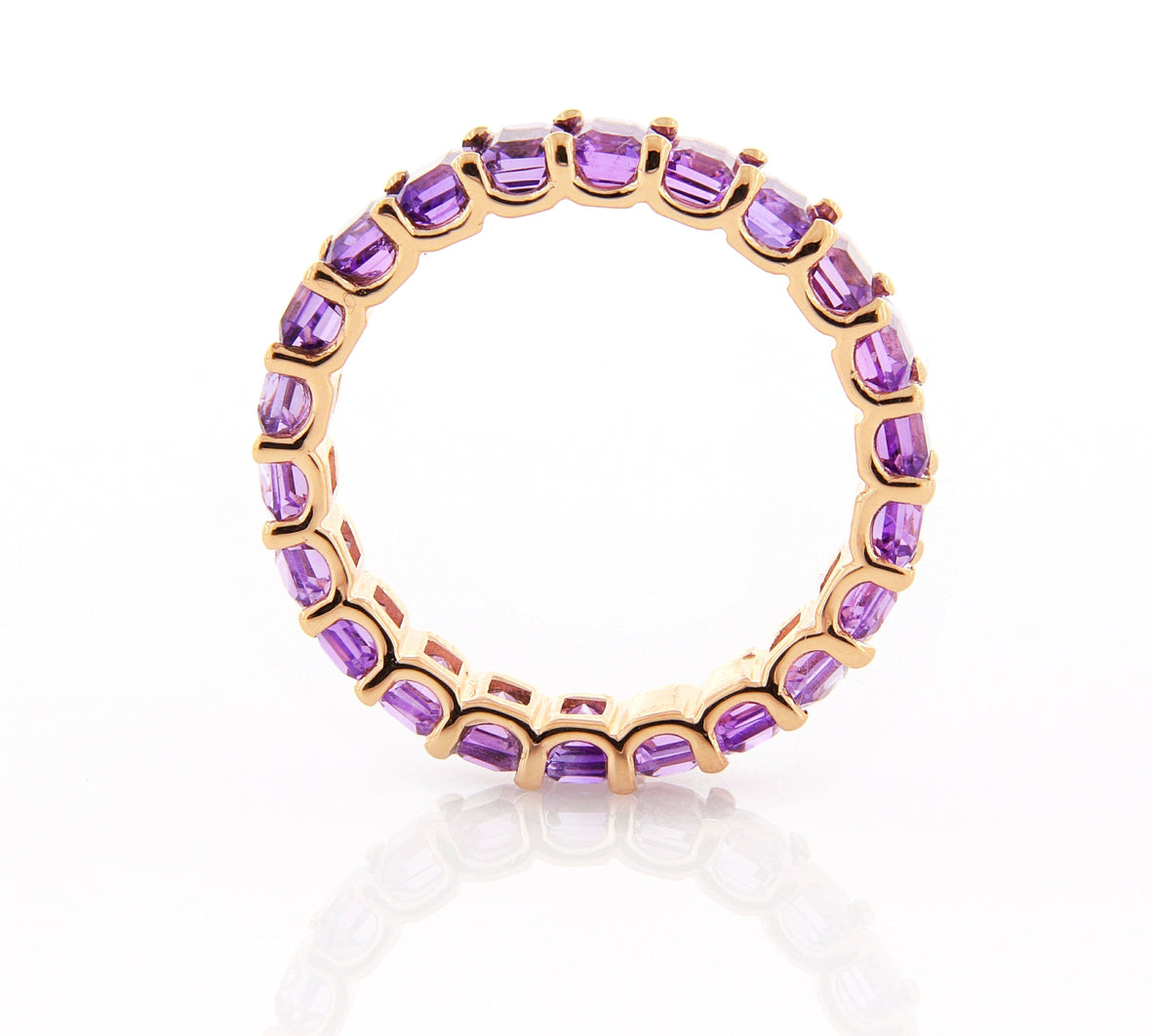 Dipinto White Gold Ring w/ Ametist