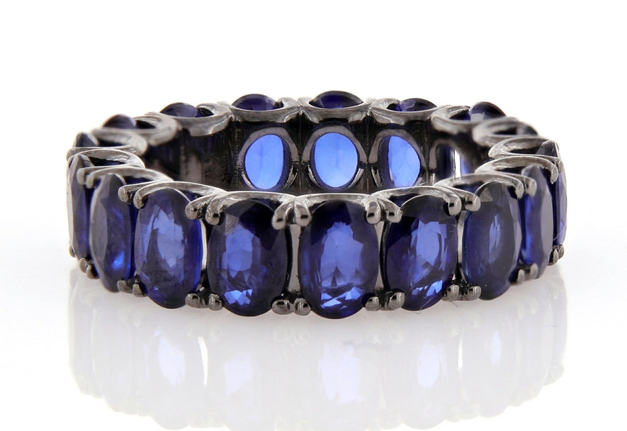 Dipinto White Gold Ring w/ Blue Sapphire