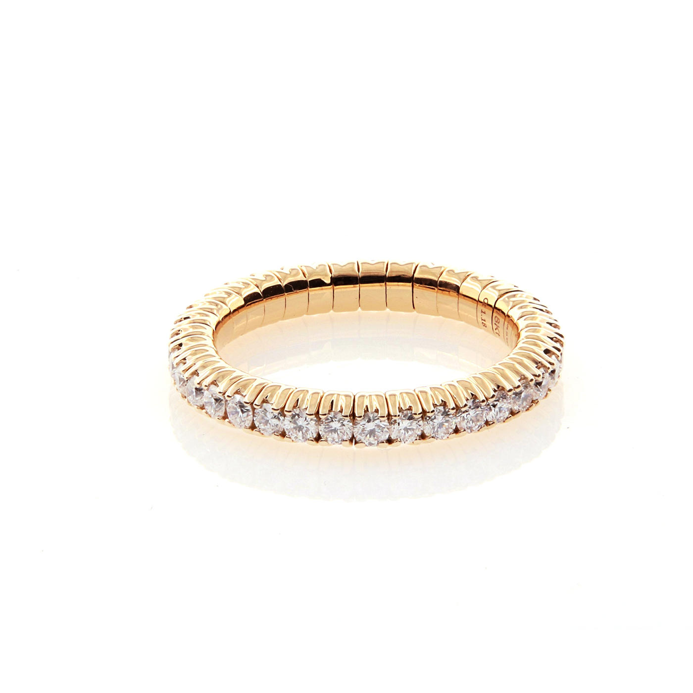 PerSempre Rose Gold White Diamond Eternity Flex Ring