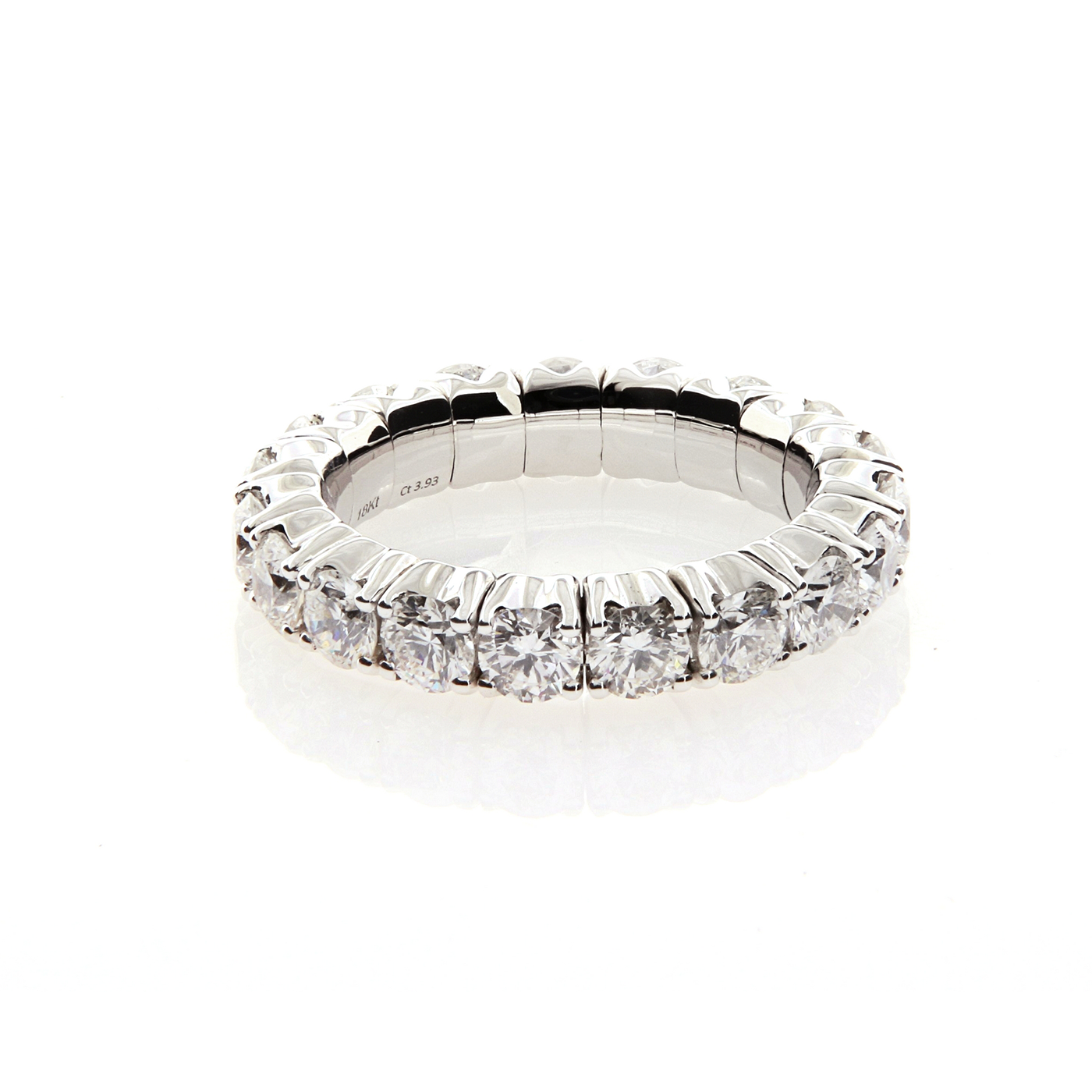 PerSempre Collection White Gold White Diamonds Eternity Flex Ring