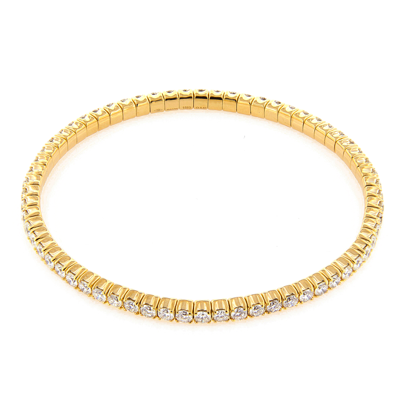 PerSempre Yellow Gold Eternity Flex Bracelet
