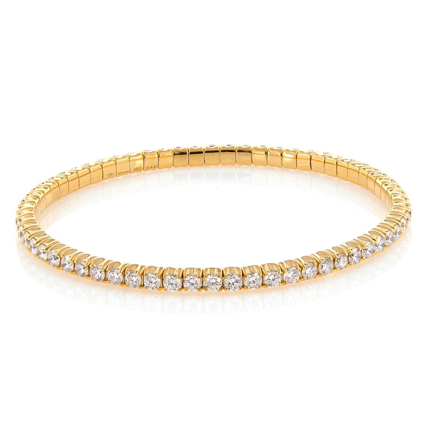 PerSempre Yellow Gold Eternity Flex Bracelet