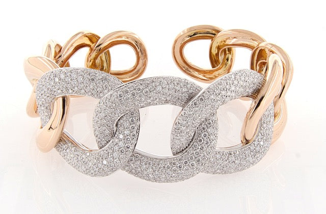 Motivi Rose Gold Bangle w/ White Diamond