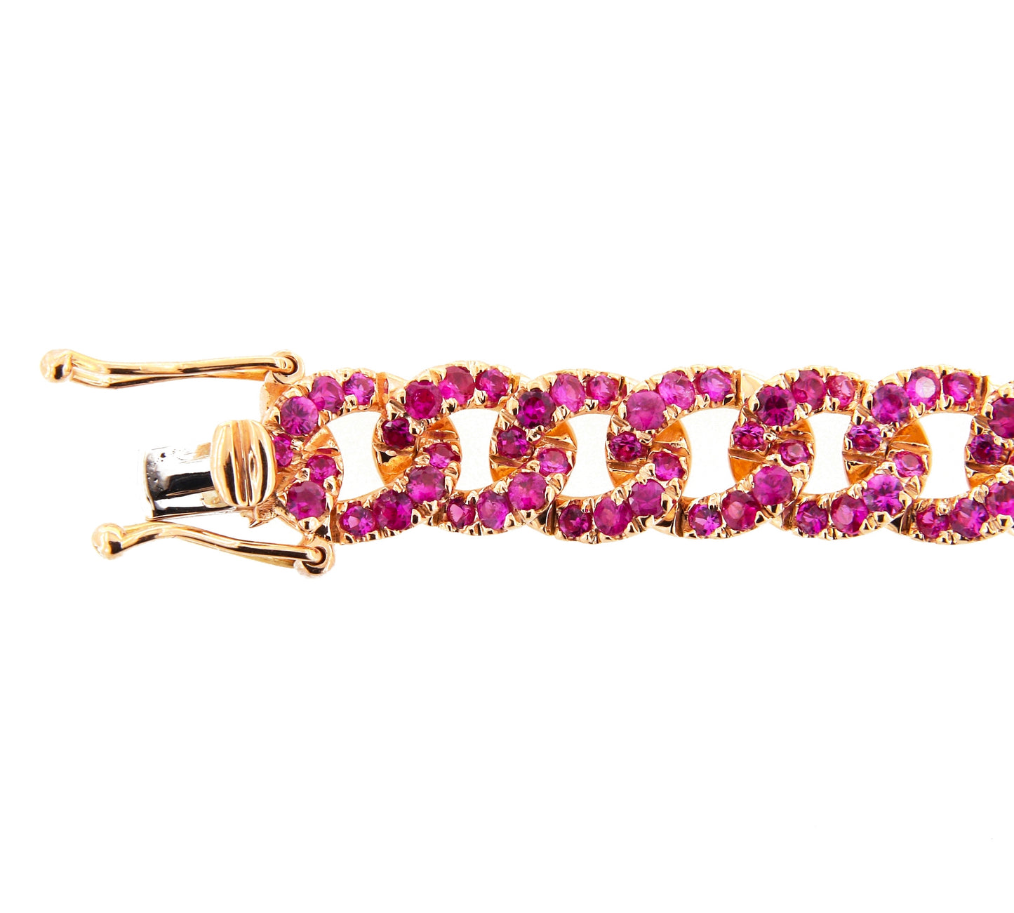 Motivi Yellow Gold Bracelet w/ Pink Sapphire