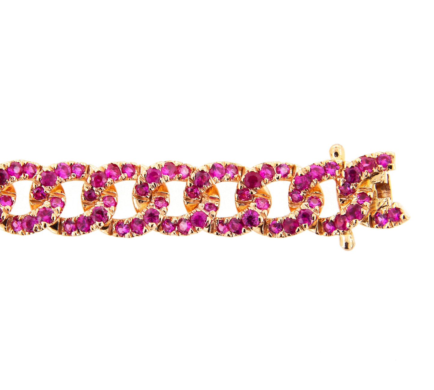 Motivi Yellow Gold Bracelet w/ Pink Sapphire