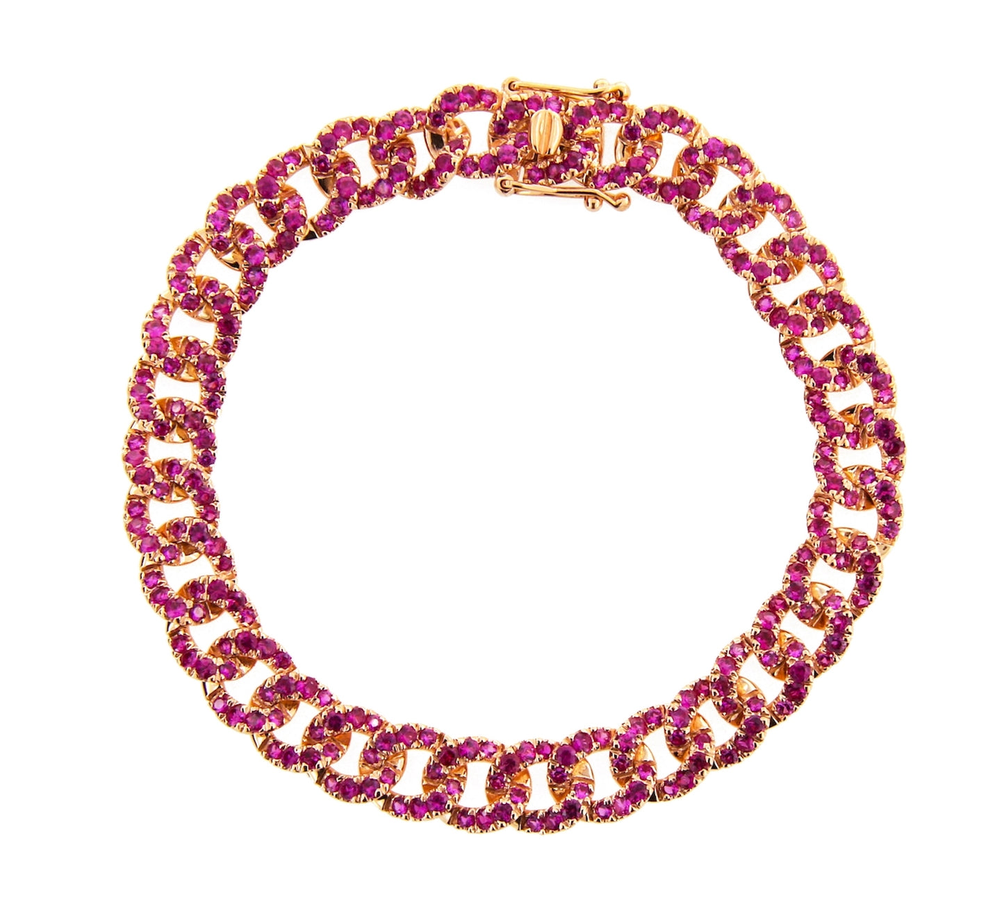 Motivi Yellow Gold Bracelet w/ Pink Sapphire