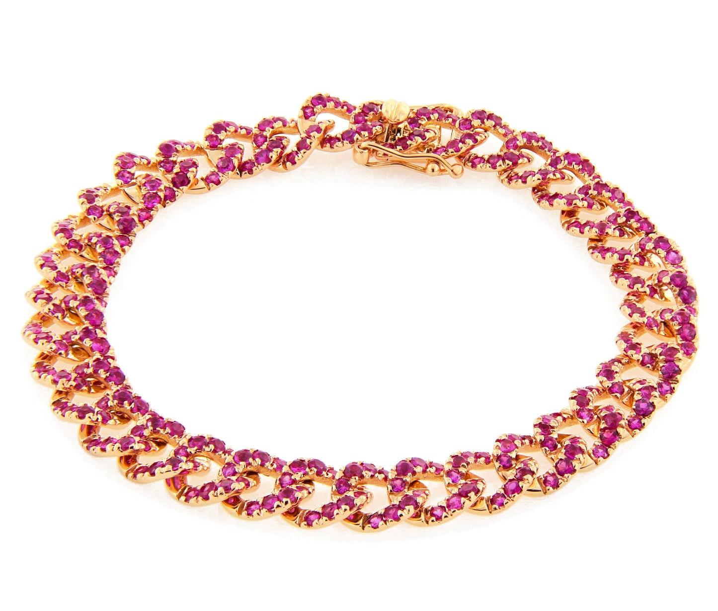 Motivi Yellow Gold Bracelet w/ Pink Sapphire