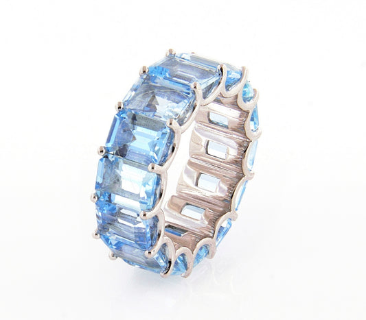 Dipinto White Gold Ring w/ Aquamarine