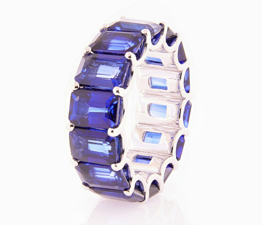 Dipinto White Gold Ring w/ Blue Sapphire