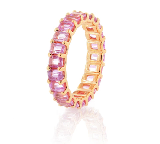 Dipinto White Gold Ring w/Pink Sapphire