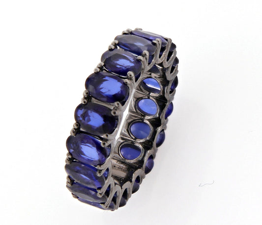 Dipinto White Gold Ring w/ Blue Sapphire