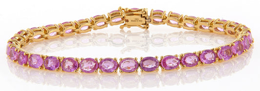 Dipinto Rose Gold Bracelet w/ Pink Sapphire