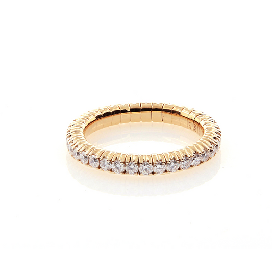 PerSempre Rose Gold White Diamond Eternity Flex Ring