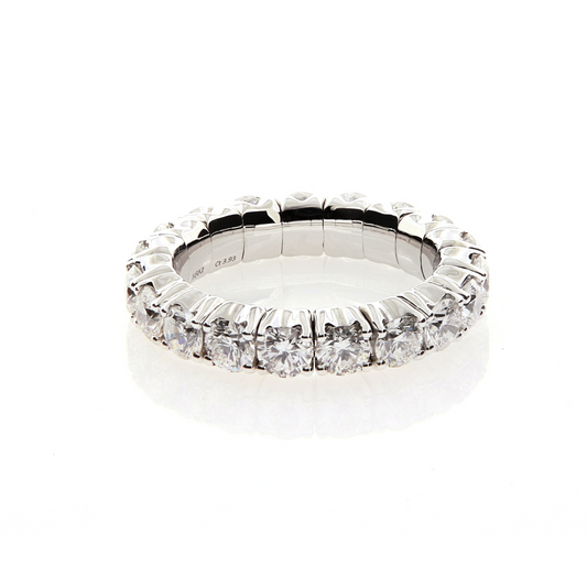 PerSempre Collection White Gold White Diamonds Eternity Flex Ring