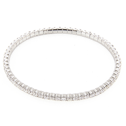 PerSempre White Gold White Diamond Eternity Flex Bracelet