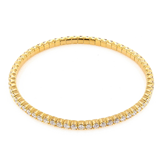 PerSempre Yellow Gold Eternity Flex Bracelet